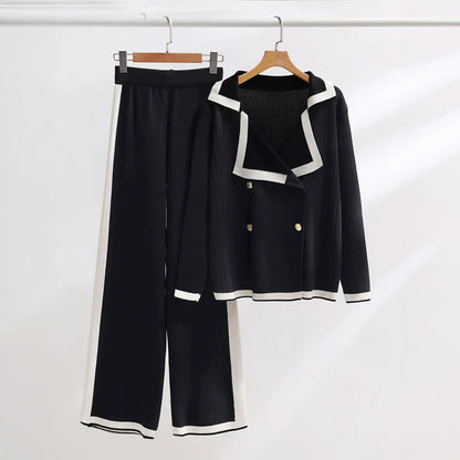 Zulaykha - Set maglione e pantaloni lavorati a maglia
