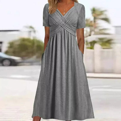 Frances - Vestido de Elegancia Sofisticada y Halagadora