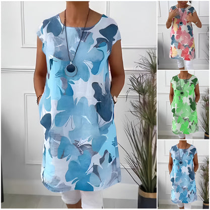 Evelyn - Vestido casual con bolsillos y manga corta