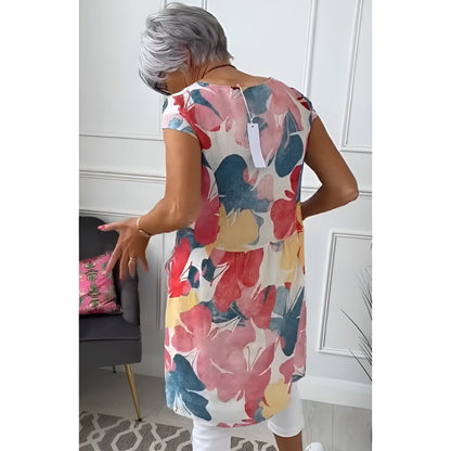 Evelyn - Vestido casual con bolsillos y manga corta