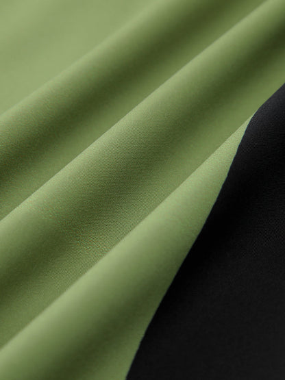 Anastasia | Vestido largo abstracto sin tirantes