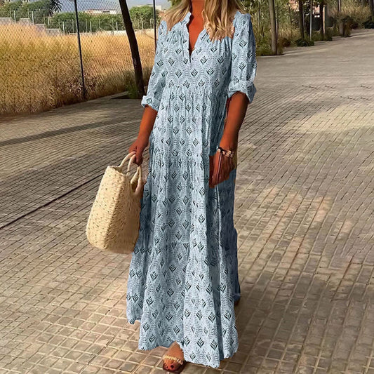 Alexa - Vestido Maxi Bohemio Elegante y Fluido