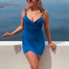 Vestido envolvente de bambú Marina para cubrir