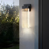 Lámpara de Pared Exterior Moderna con Cristal Impermeable Applique