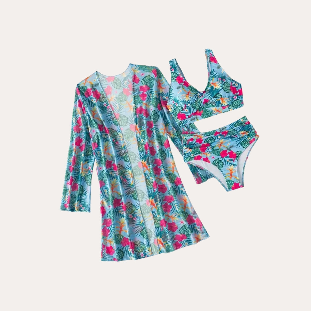Conjunto de Bikini Joanna 3 Piezas Estilo Verano