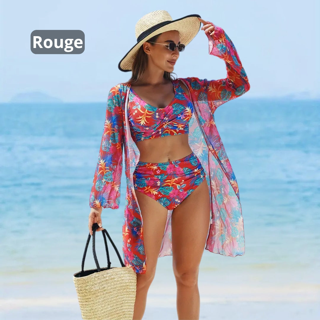Conjunto de Bikini Joanna 3 Piezas Estilo Verano
