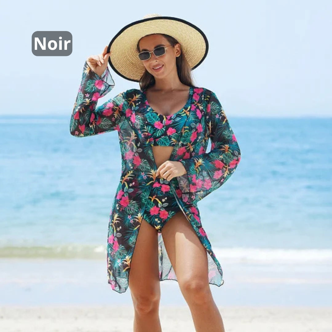 Conjunto de Bikini Joanna 3 Piezas Estilo Verano