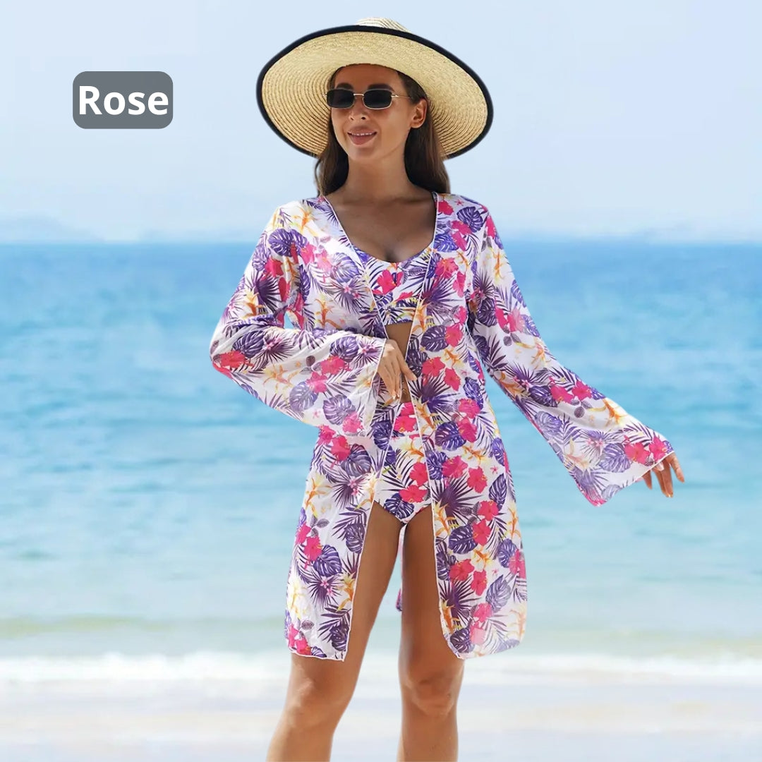 Conjunto de Bikini Joanna 3 Piezas Estilo Verano