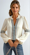 Barbie | Blusa de Viscosa de Lujo con Escote en V