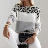 Lauren | Suéter de punto con estampado de leopardo para mujeres