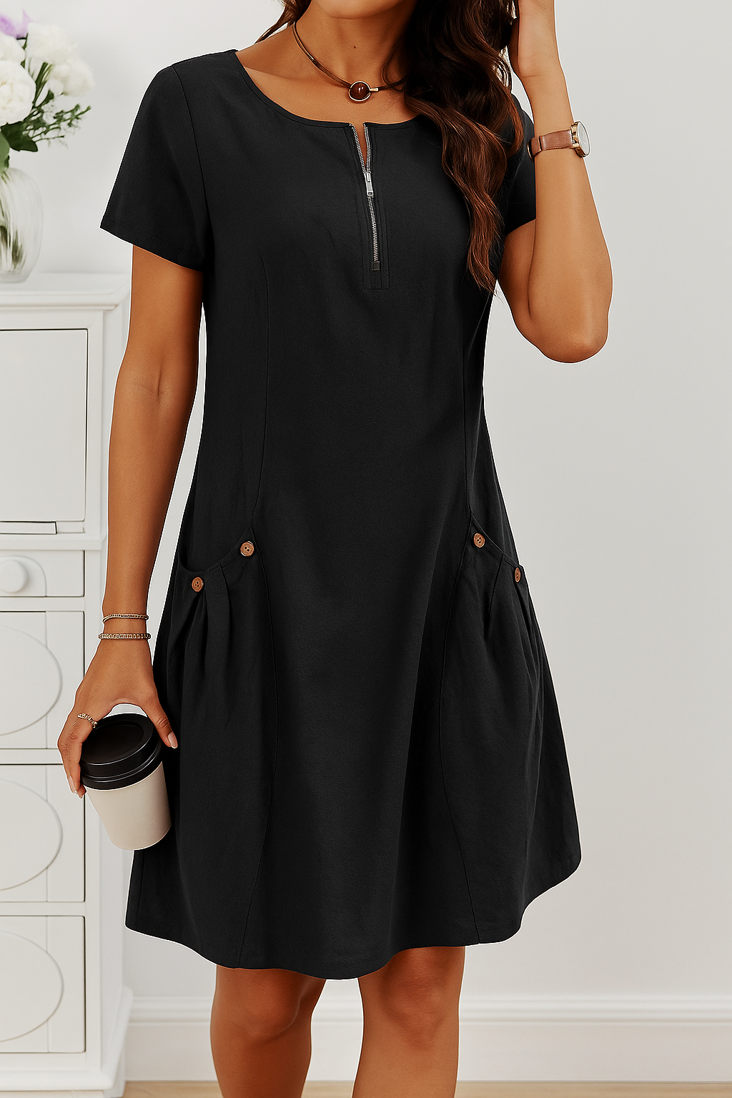 Shirley | Vestido de manga corta