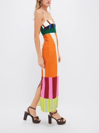 Wyleen | Vestido Largo Floral con Ajuste Cruzado para Días Soleados