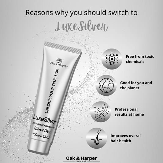 LuxeSilver Hair Color - Professional Results at Home