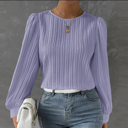 Ida – Blusa lisa para mujer – Simple y versátil