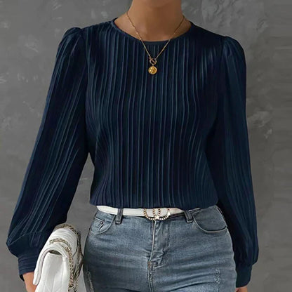 Ida – Blusa lisa para mujer – Simple y versátil