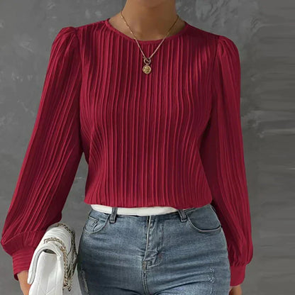 Ida – Blusa lisa para mujer – Simple y versátil