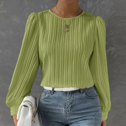 Ida – Blusa lisa para mujer – Simple y versátil