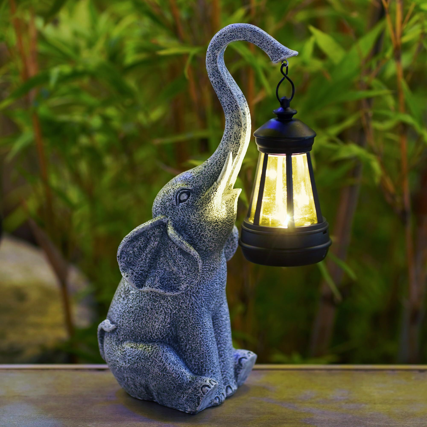 Luz de jardín de resina para animales solar exterior