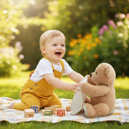 Smoothing the mood plush bear