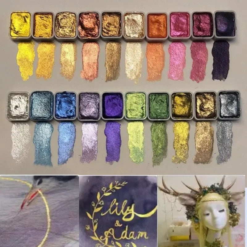 Pigmento de perla mineral en polvo Kolorful para arte de acuarela