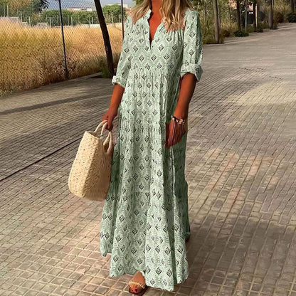 Alexa - Vestido Maxi Bohemio Elegante y Fluido