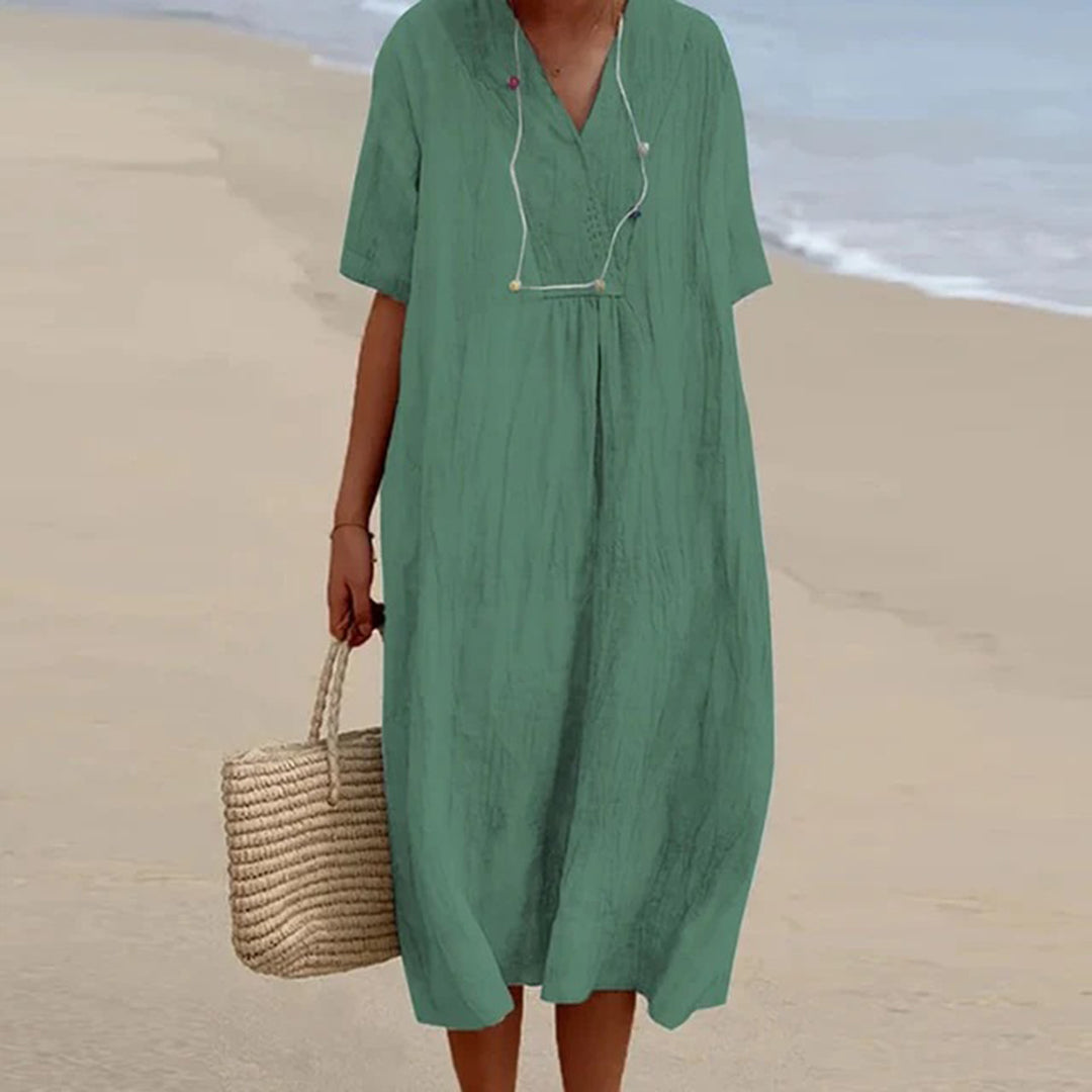 Emeri | Vestido midi de corte relajado