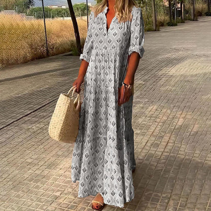 Alexa - Vestido Maxi Bohemio Elegante y Fluido