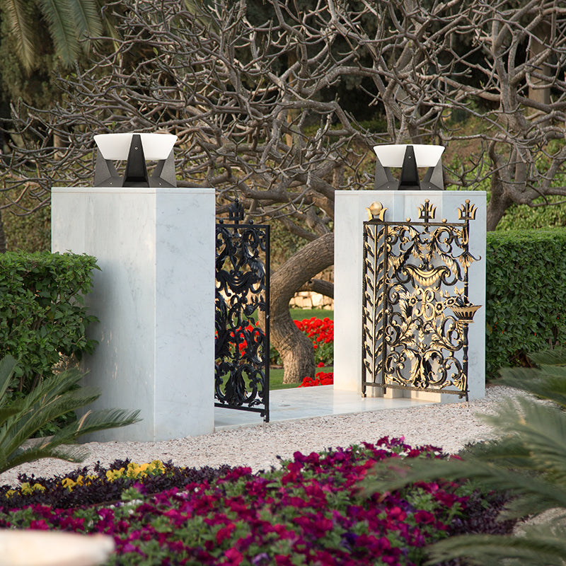 Luz solar LED para jardín exterior con marco de hierro