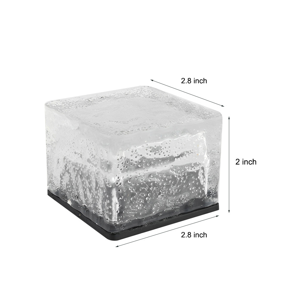 Garden Solar Glass Brick Path Lights