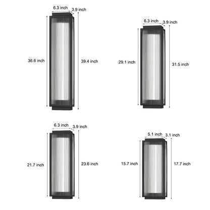 Lámpara de pared exterior moderna LED impermeable