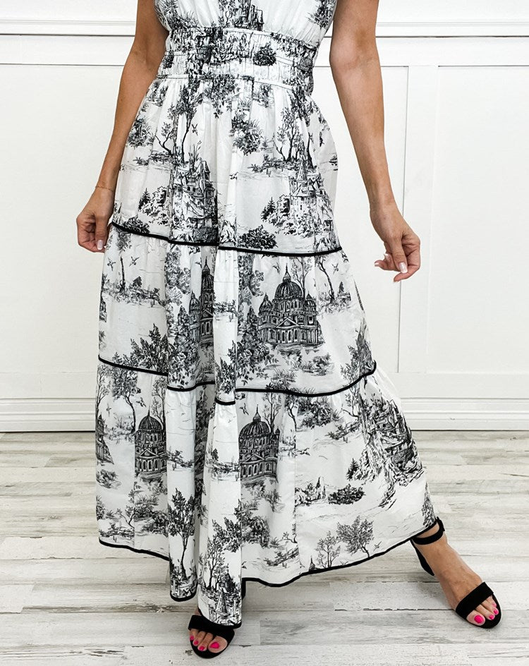 Eliza | Maxi clásico de toile