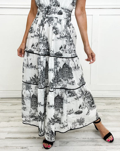 Eliza | Maxi clásico de toile