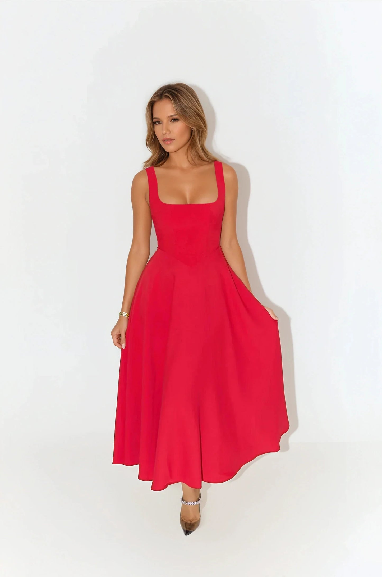 Vestido Midi Sofisticado Sofia