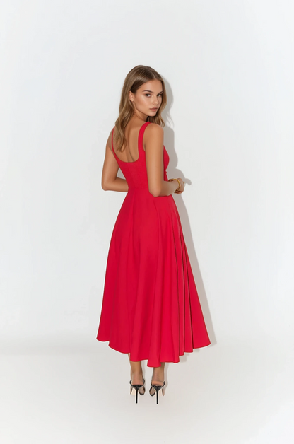 Vestido Midi Sofisticado Sofia