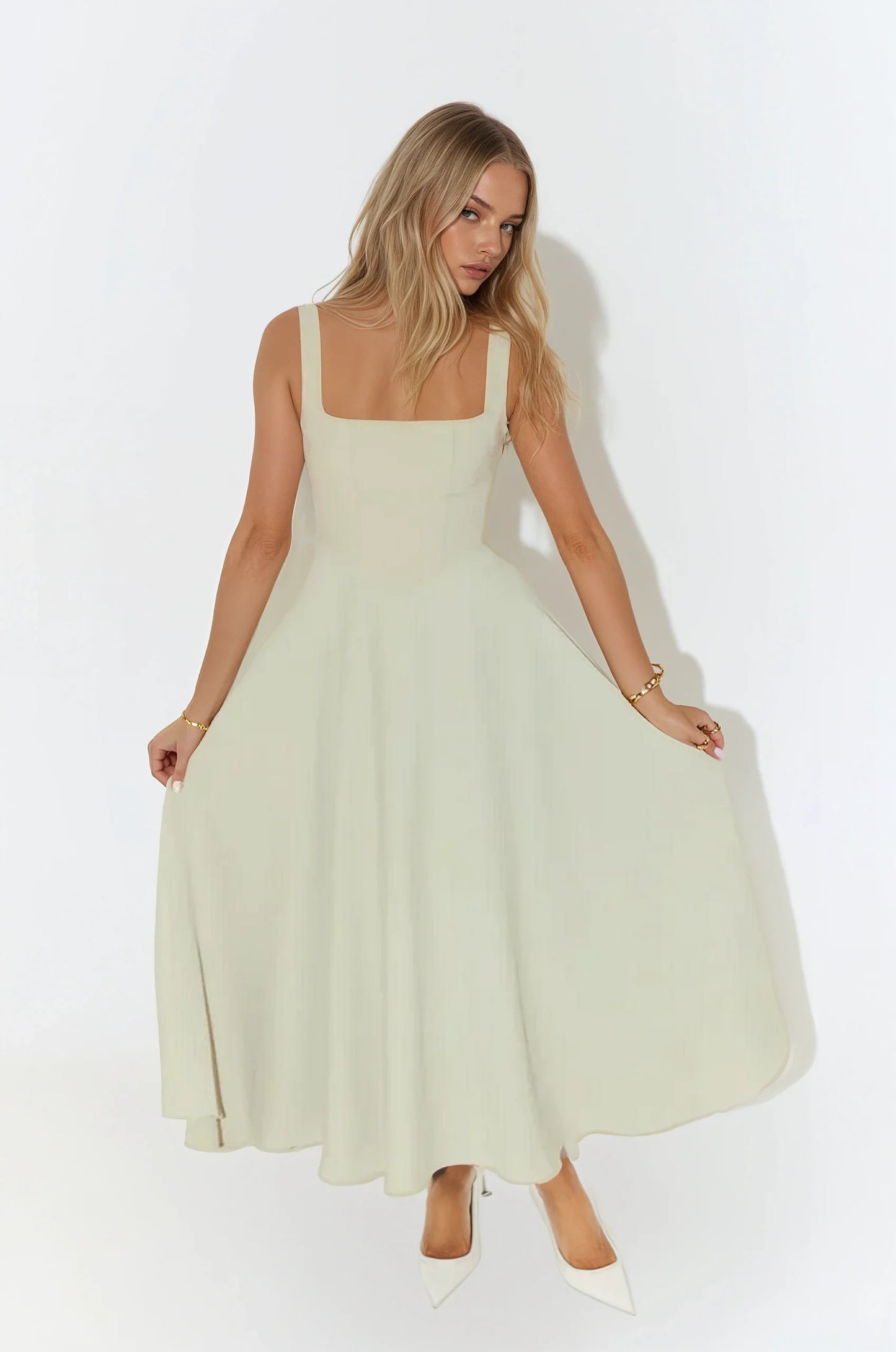 Vestido Midi Sofisticado Sofia