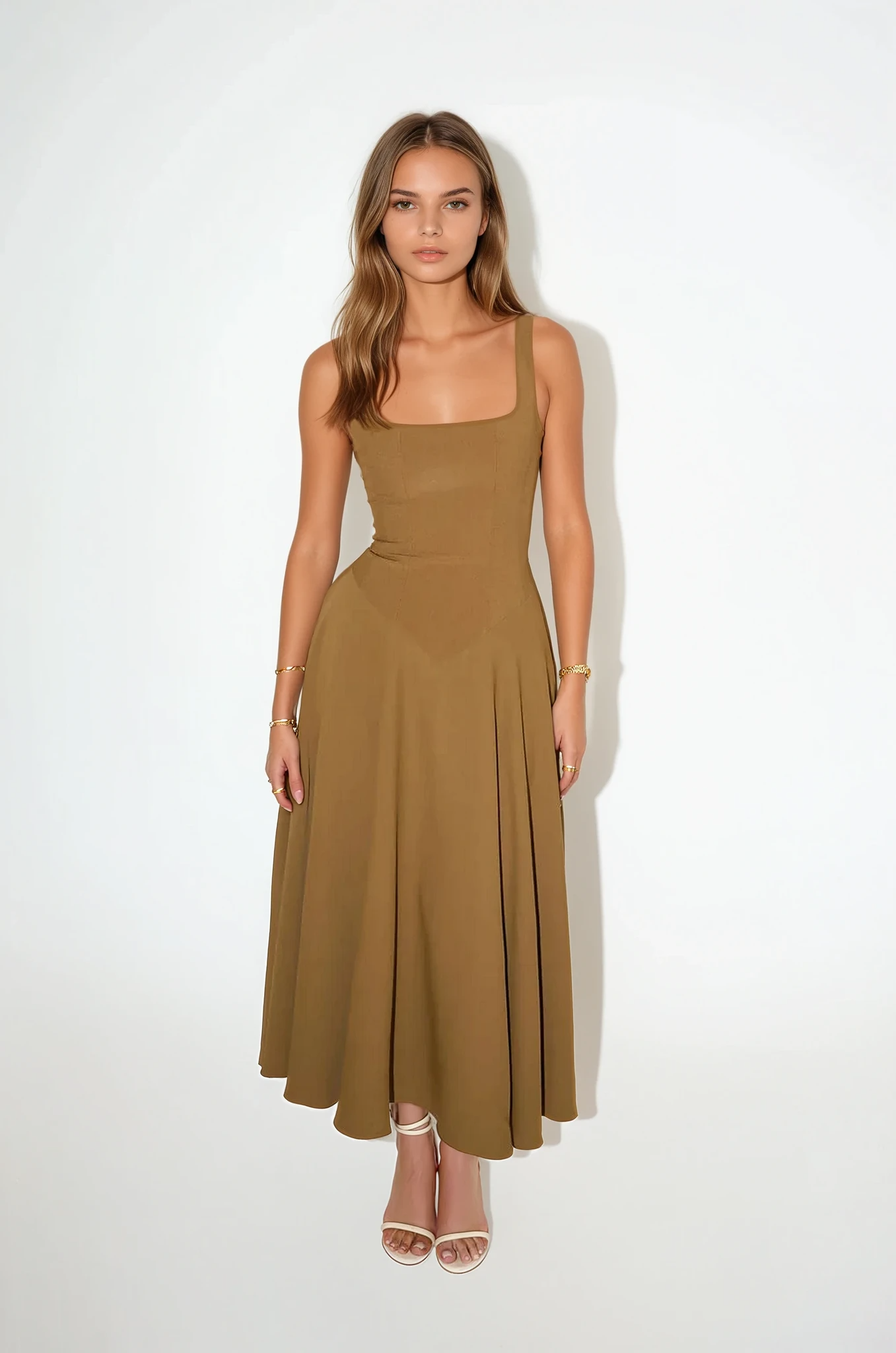 Vestido Midi Sofisticado Sofia
