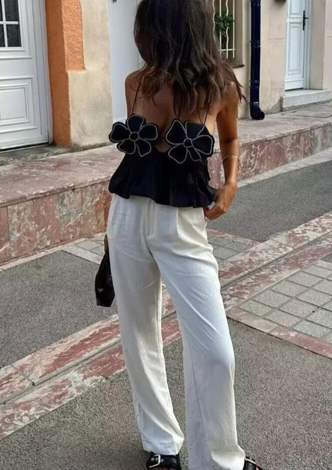 Top Arabella Negro