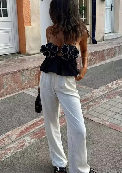 Top Arabella Negro