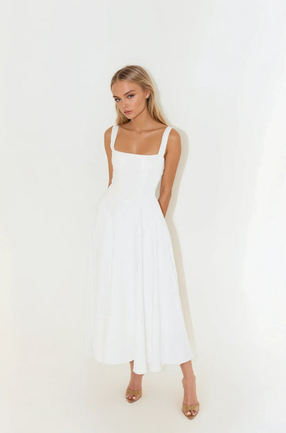 Vestido Midi Sofisticado Sofia