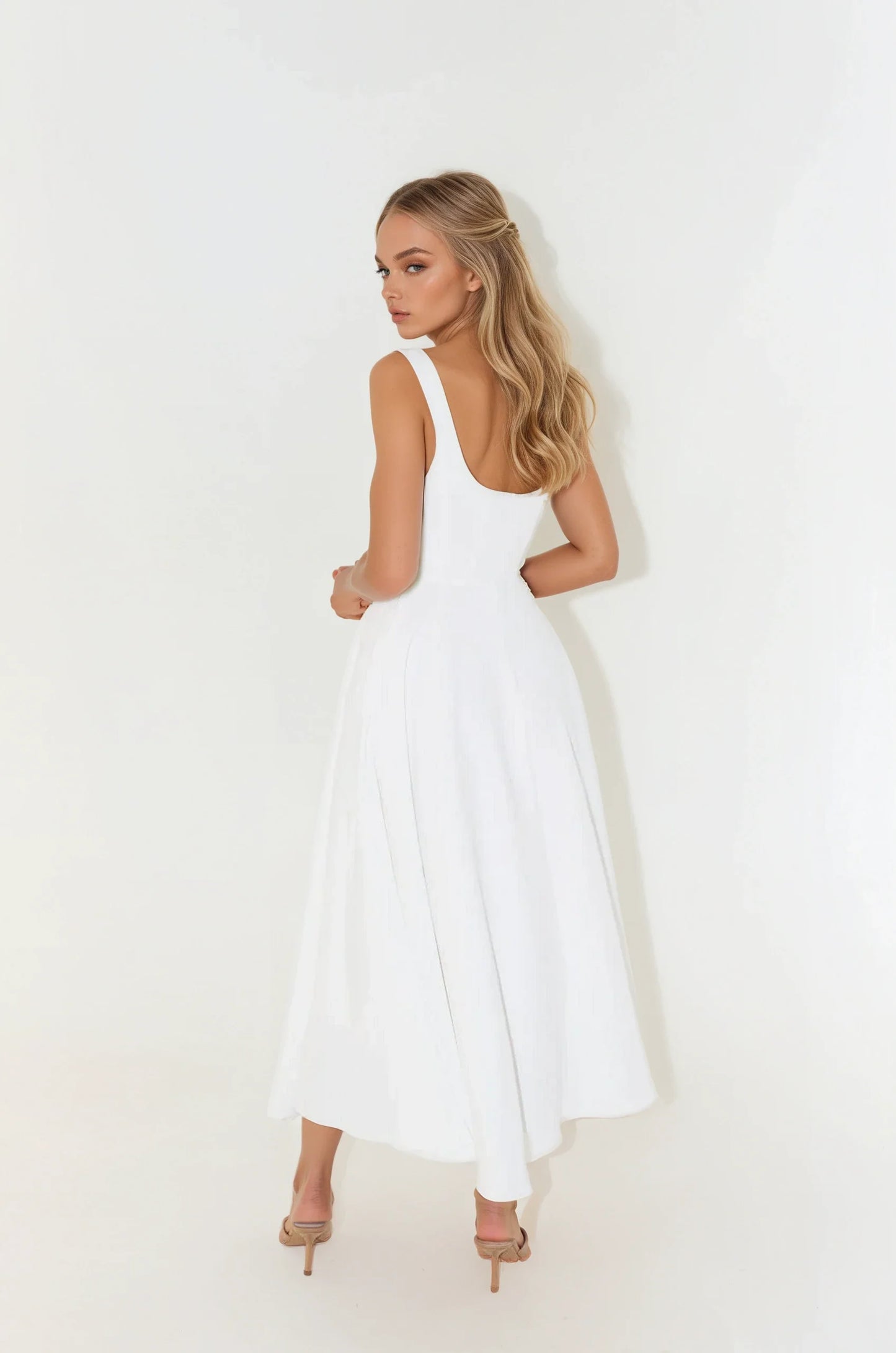 Vestido Midi Sofisticado Sofia