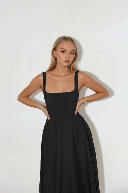Vestido Midi Sofisticado Sofia