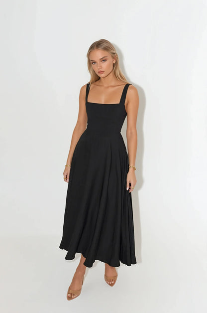 Vestido Midi Sofisticado Sofia