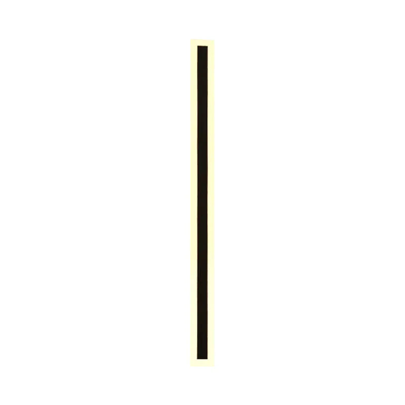 Lámpara de pared LED para exteriores en negro minimalista