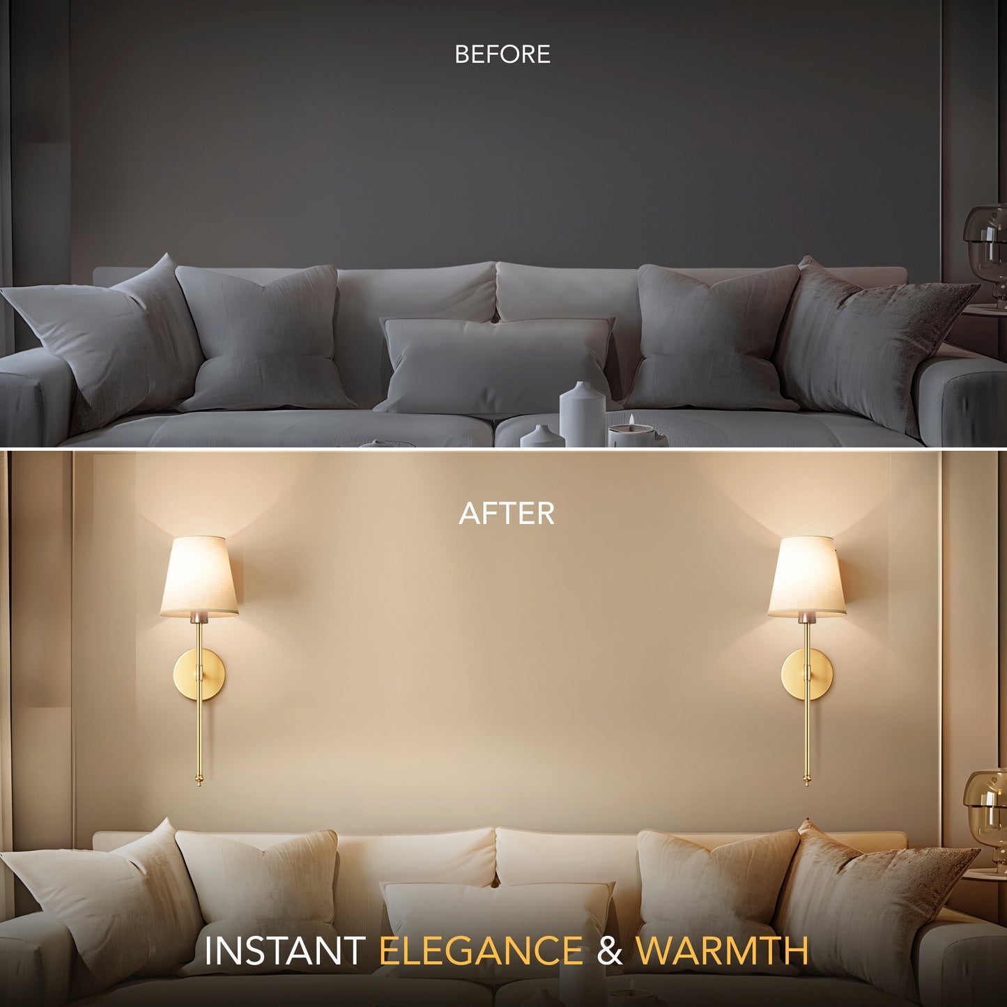 LuxeGlow Sconce - Transform Any Room Into a Designer Showpiece in Minutes