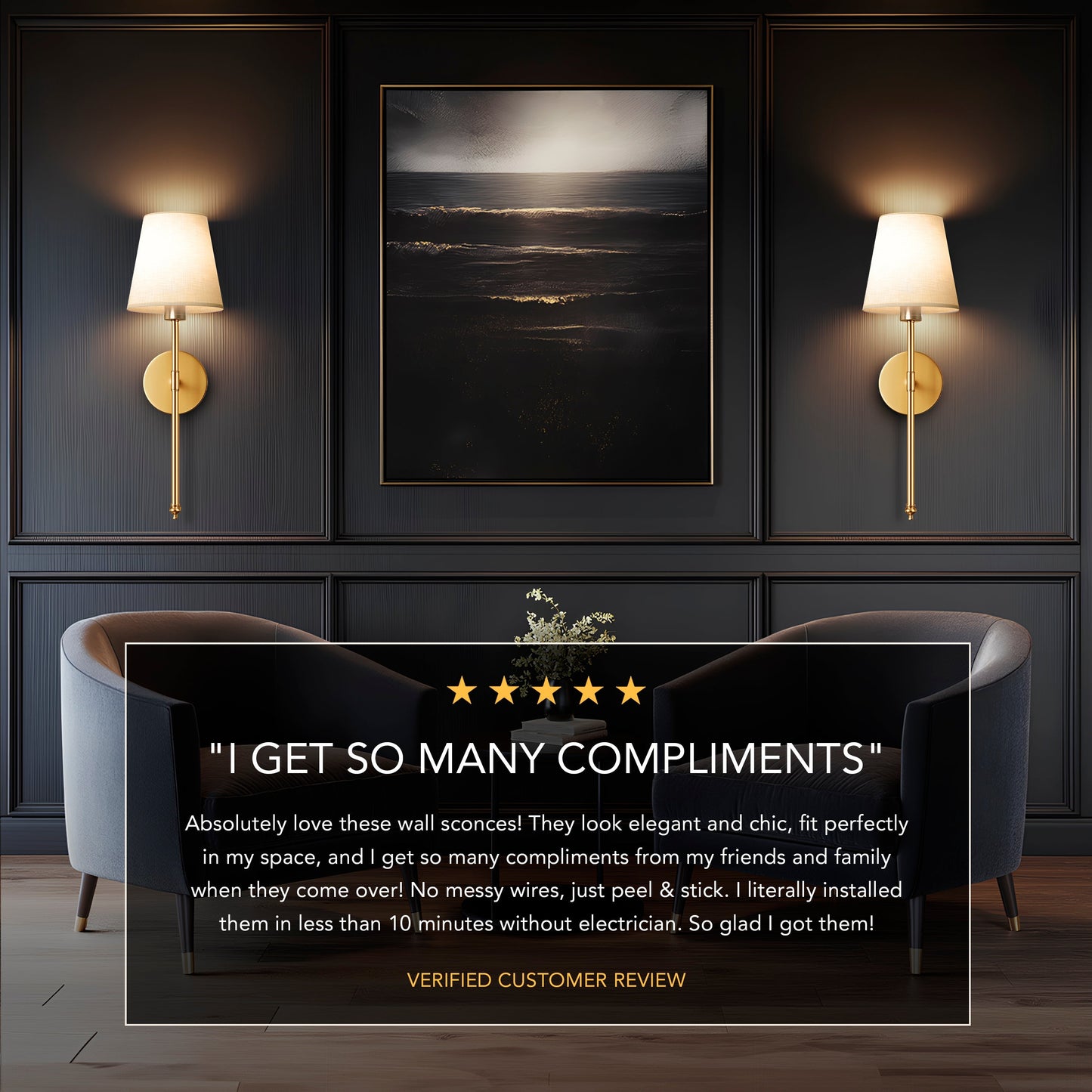 LuxeGlow Sconce - Transform Any Room Into a Designer Showpiece in Minutes