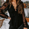 Joisse | Hermosa Blusa de Encaje con Escote en V Profundo