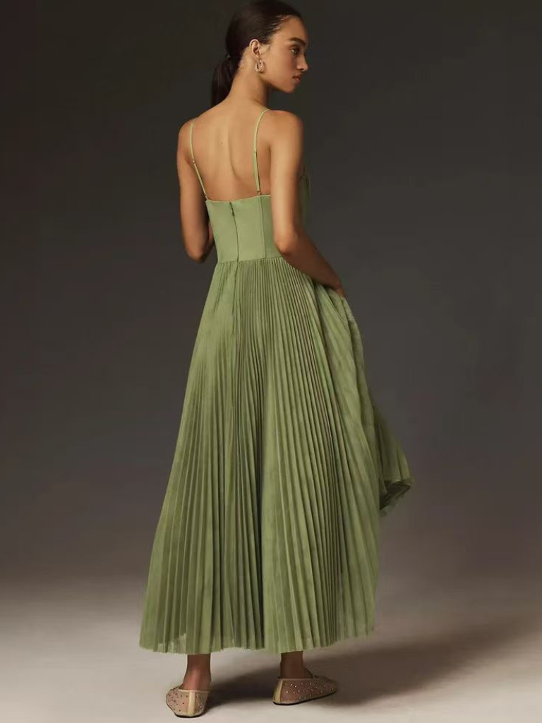 Zoe - Vestido de noche elegante sin mangas con espalda descubierta