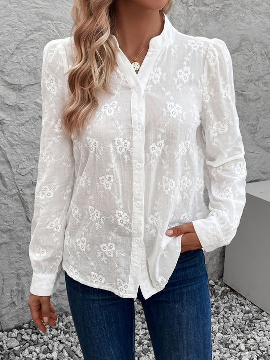 Marilou | Camisa de Manga Larga Bordada
