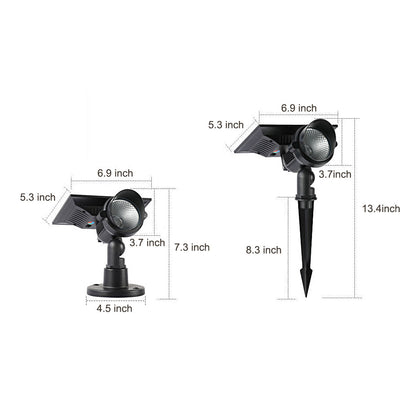 Foco solar ajustable LED para jardín exterior