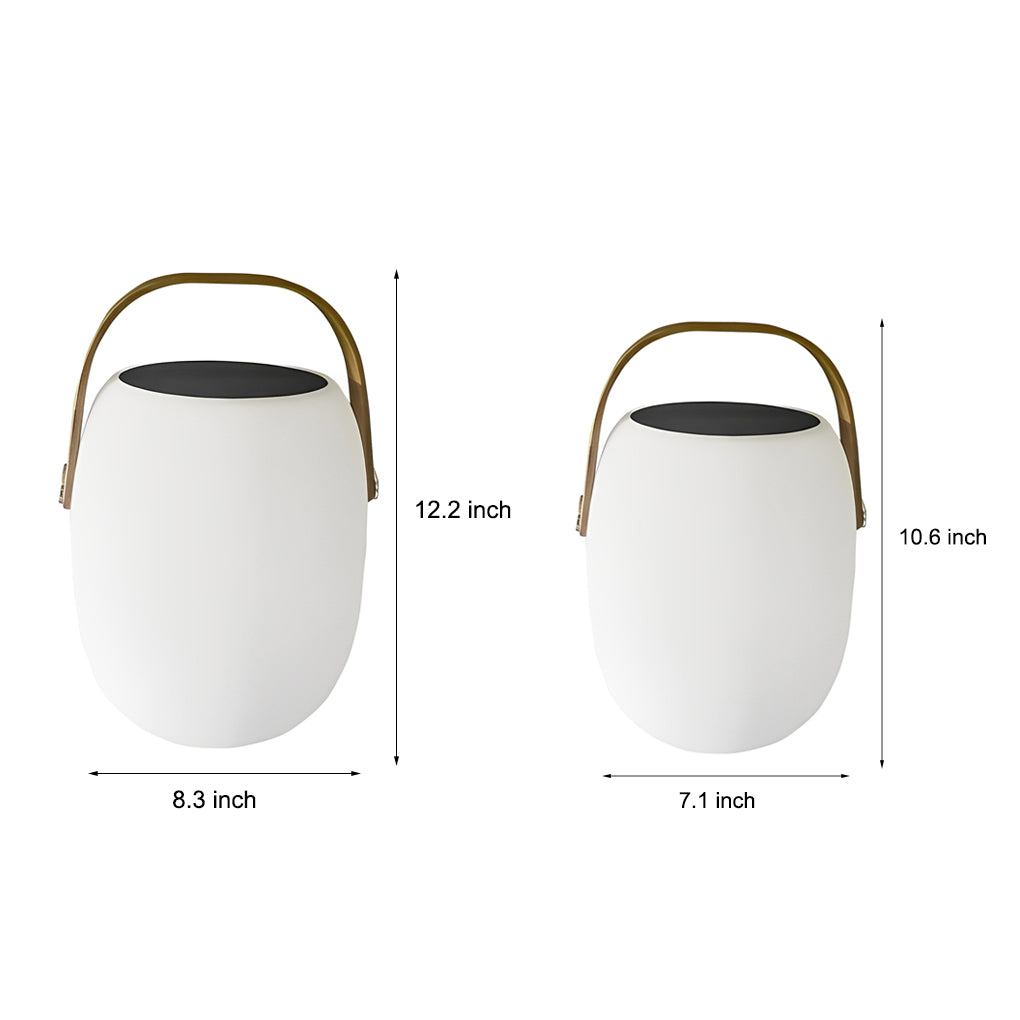 Lámpara solar de exterior con asa
